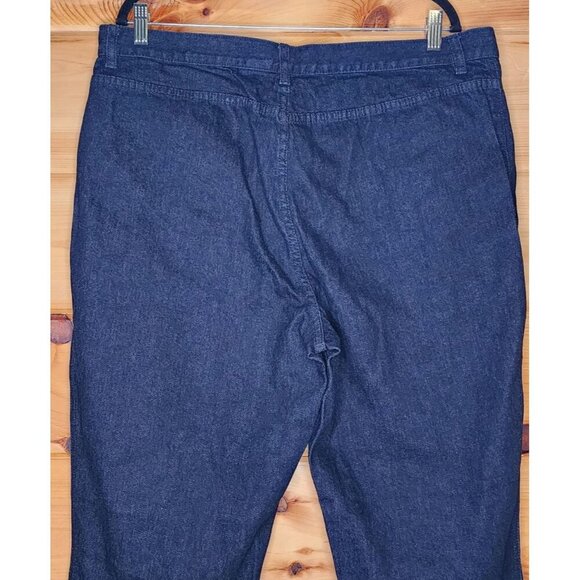 RALPH LAUREN LRL WOMENS BLUE STRETCH STRAIGHT LEG DENIM JEANS 16 - Picture 8 of 10